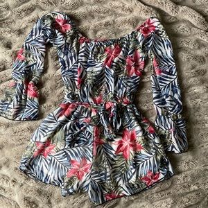 Tropical Printed Romper